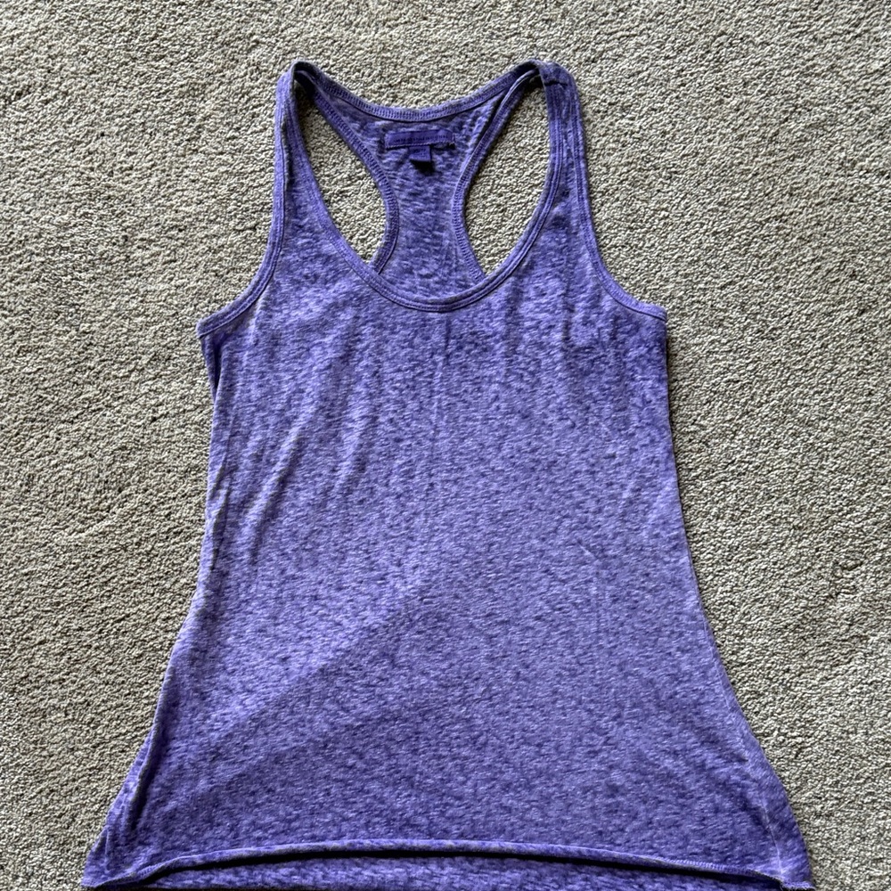 American Eagle Outfitters Lavender Racerback Tank Top